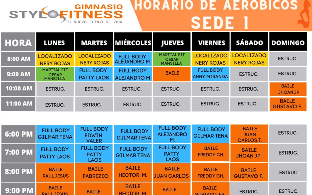 Horarios Clases Grupales